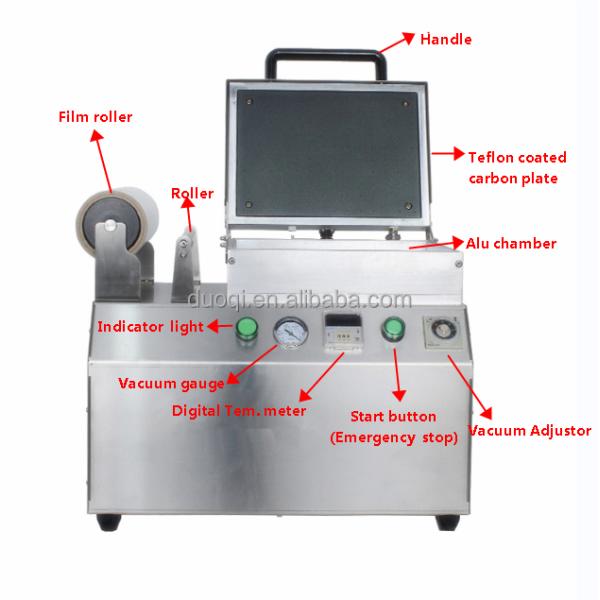 Digital Control Panel Tray Sealing Vacuum Packing Machine for Processing Cooked Foods