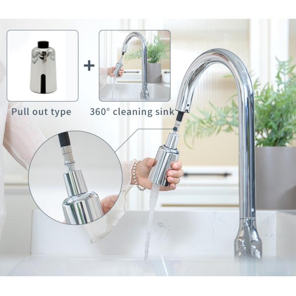 Pull Out Type Automatic Faucet Sensor Brass With G1/2 Inlet Connector
