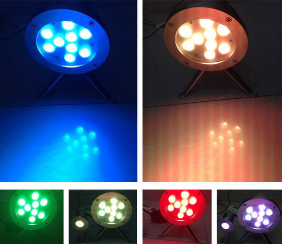 Music Dancing Water Fountain Lighting Ip68 Color Changing Low Voltage