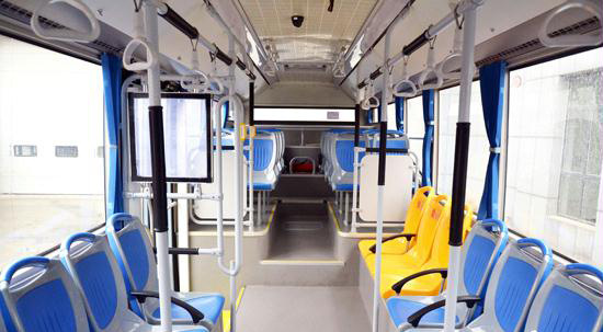 High Safety Charter Bus Seats Non Faded Color 2+2 Layout Arrangement