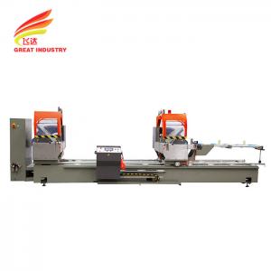 China Aluminum fabrication machines aluminium profile cutting machine cnc double miter saws aluminum cutting saw on sale