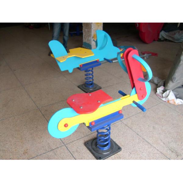 Eco Friendly Cute Outside Playground Spring Rider For Amusement Park KP-F009