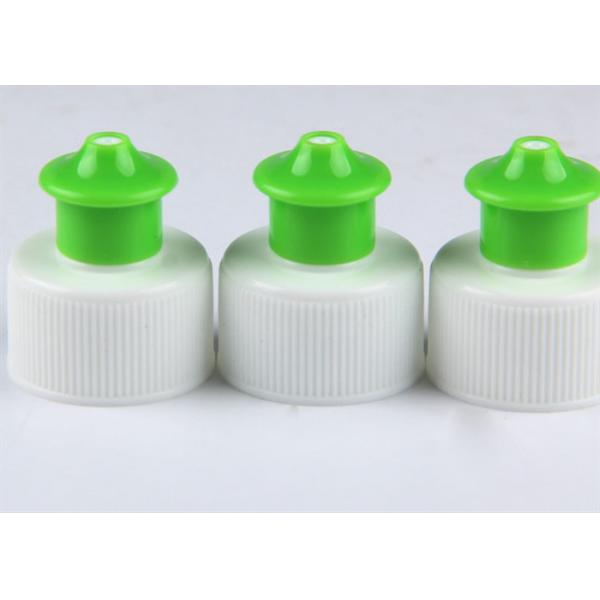 PP Base / PE Spout Plastic Screw Caps For Detergent Bottle Pull Up Open Type
