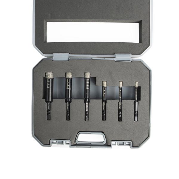1/4 Inch Hex Shank Diamond Core Bit Set 80mm Wear Resistant