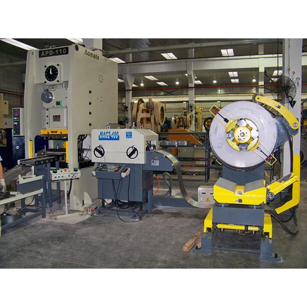 Stable Metal Sheet Straightening Machine / High Precision Nc Servo Feeder