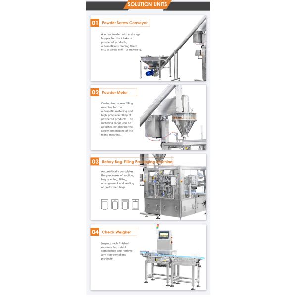 Powder 1kg 5kg Automatic Auger Filler Vertical Packing Machine