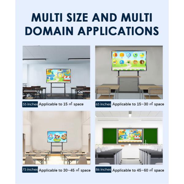 OEM ODM 70 Inch Touch Screen Monitor Interactive Whiteboard For Preschool