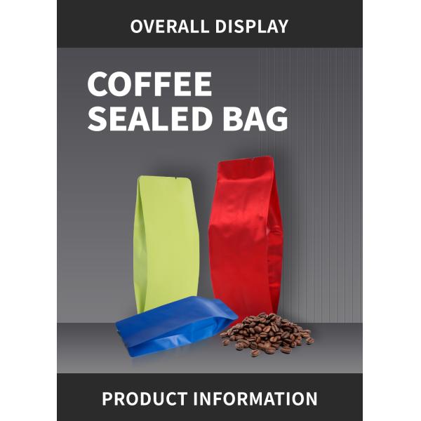 8oz 12oz 16oz 250g 500g 1kg Custom Printed Coffee Bags Coffee Bean Packaging Pouch