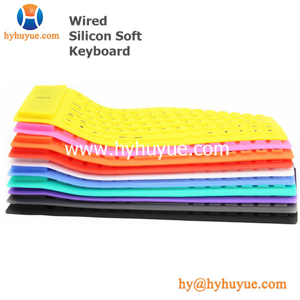 85 keys Mini Wired Silicon Keyboard for PC/ Tablet/ Laptop/ Smartphone Flexible & Fashion