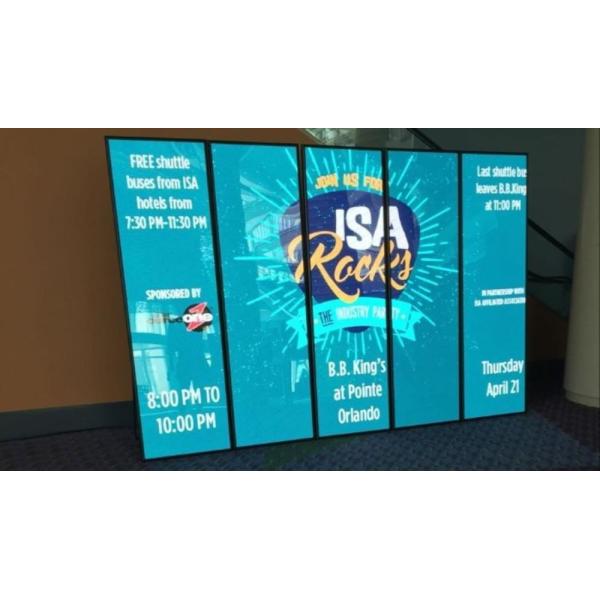 Super Slim 2.571mm Full Color Indoor Led Display SMD 3 In 1 Stand Alone Digital Signage