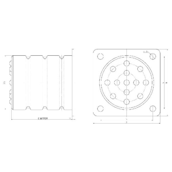 1m/S PU Polyurethane Elevator Buffer For Safety Brake
