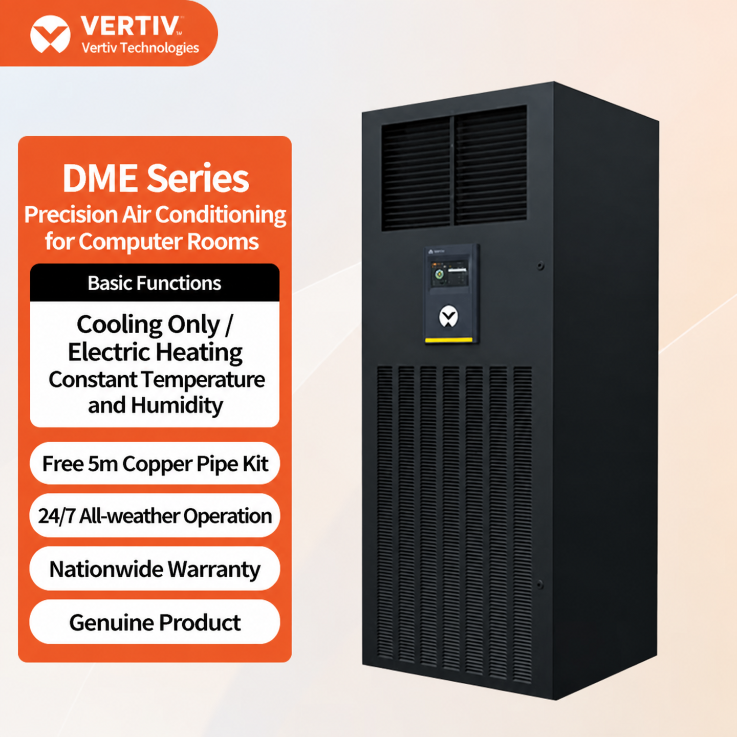 Vertiv Liebert DataMate 3000-2 Precision Air Conditioner for Computer Rooms 5,5KW-28KW