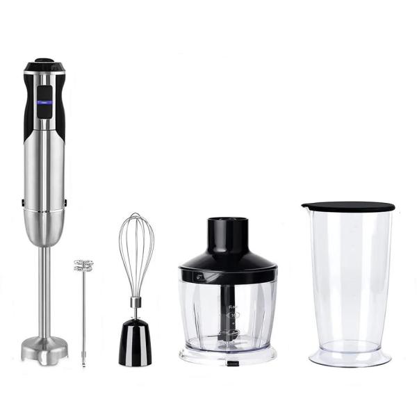 4 In 1 Powerful 800W Stainless Steel Stick Blender Variable 12 Speed