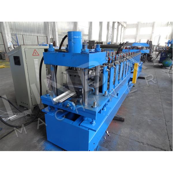 Wind Resistant Shutter Door Rolling Machine Chain Drive With Hydraulic Cut