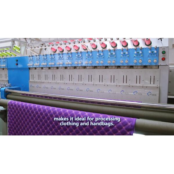 Digital Control Automatic Embroidery Sewing Machine 25 Heads For Making 3.2 Meters Bedding Cover