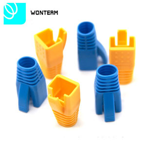 Patch Cored Rj 45 Network Jack RJ45 Plug Boots OD5.5-6.5MM Cover Grey