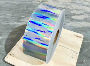 China Oil Glue Self Adhesive Holographic Film Roll Mylar type Scratch resistant on sale