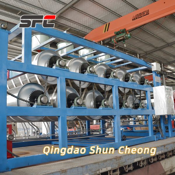 PLC Controlled Rubber Batch Off Machine with Customizable Configuration and Adjustable Hanging Rods