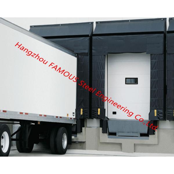 PVC Fabric Loading Dock Sectional Seal Lifting Industrial Garage Doors With Remote Operations
