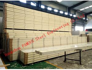 Quality Customized Heat Insulation Cost Saving Insulated PU Sandwich Panels For Wall Systems for sale