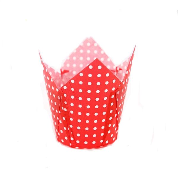 Greaseproof Colorful Dot Cupcake Muffin Tulip Paper Cups
