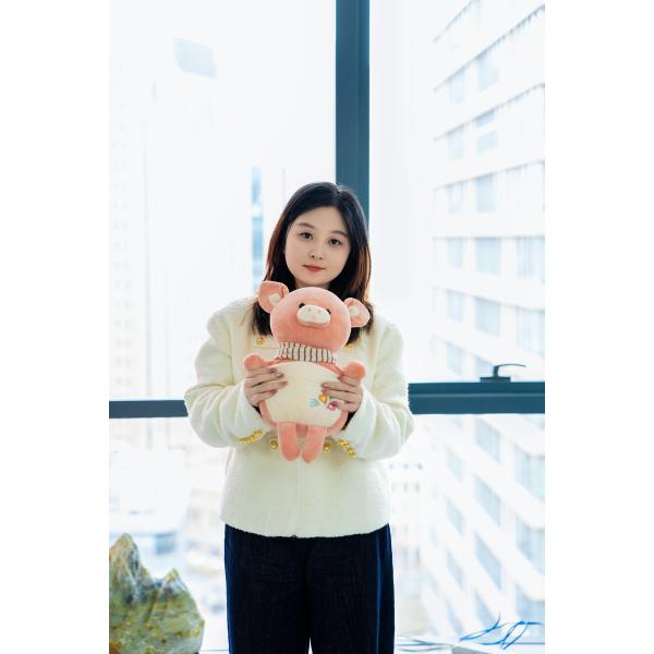 Multi Colored Fruit Monster Plush Toy With Sausage Mouth Customizable Shape