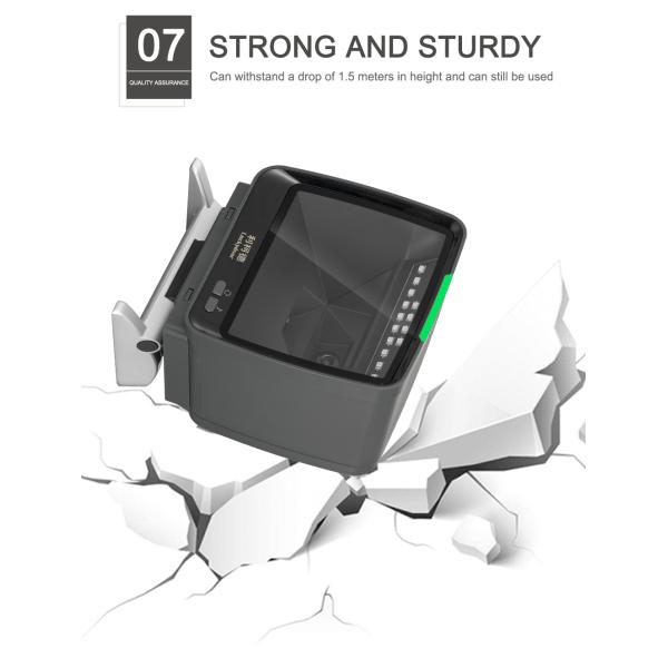 High Quality 2d Barcode Scanner Desktop Handsfree Use with Pos Machine for Supermarket