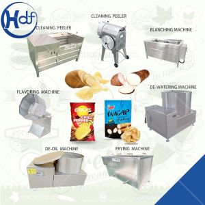 Quality SS Potato Chips Fully Automatic Machine Frozen Fries Processing Machine for sale
