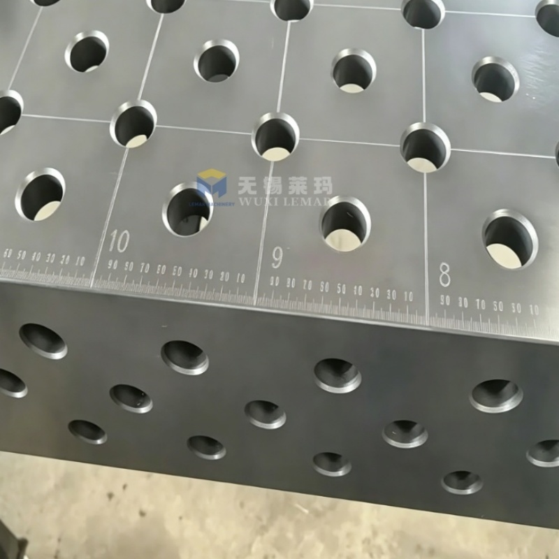 Precision Machined Five-Face D16 Welding Table With Clear Position Mark Lines