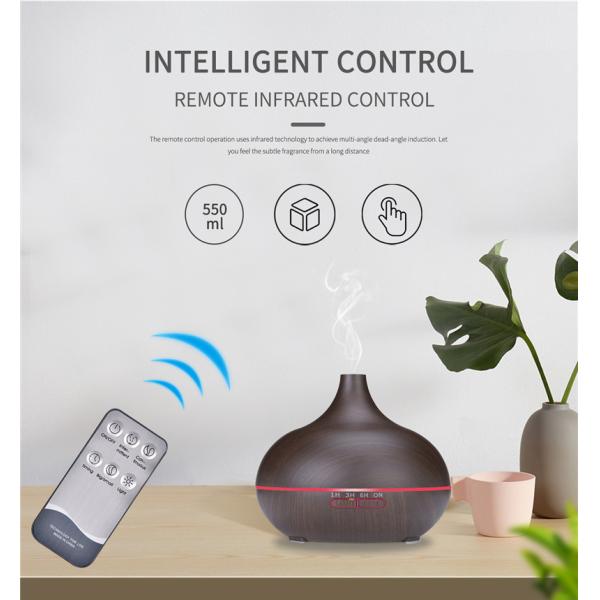 HomeFish Wood Grain USB Ultrasonic Aroma Humidifier Mist Output 30ml/H