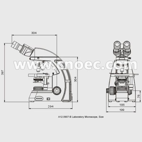 Binocular Head Compound Optical Microscope Infinity Plan Microscopes A12.0907-B