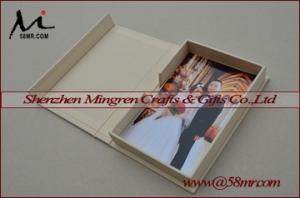 Quality Wedding Fabric Linen Special Paper Photo Storage Box for sale