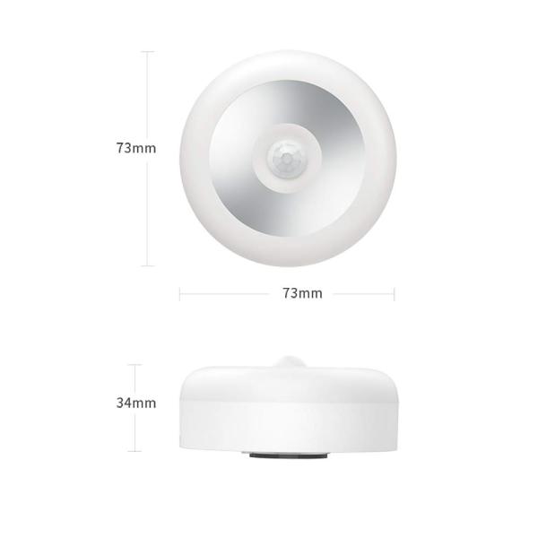 USB Rechargeable Motion Sensor Light Auto ON Off Stick Anywhere