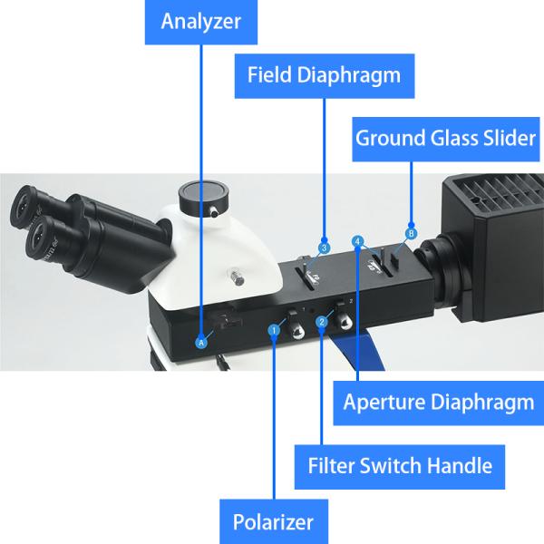 Reflected Illumination Metallurgical Optical Microscope Vertical Metallurgical Microscope For Metal