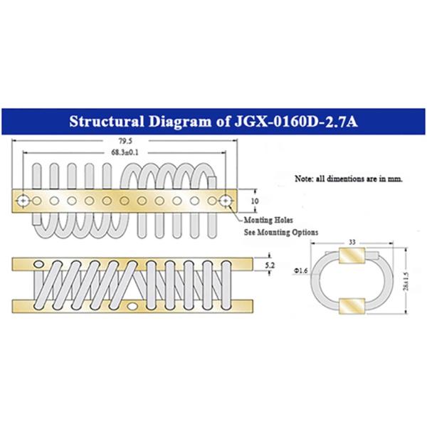 Embedded Electronics Noise Reduction with Stainless Steel Isolator JGX-0160D-2.7A