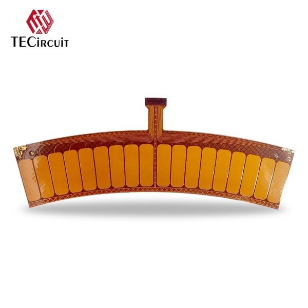 2 Layer FPC Flexible PCB Rigid-Flex Board Gold Finger 0.15mm Thickness