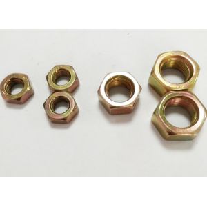 Quality 12mm Thickness Electro Plated Color Zinc M14*1.5 Fine Thread Hexagon Nuts for sale