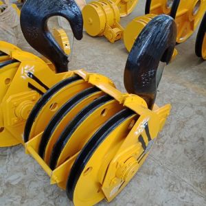 Foundry Material Hook Blocks Mini Lifting Crane Hooks 32 Ton