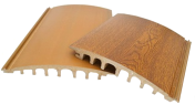 Curved Wood Plastic Composite WPC Cladding for 180mm*26mm Exterior 3D Plastic Wall