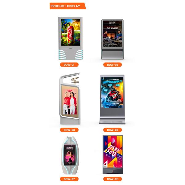 Easy installation IP65 waterproof P4 P5 P6 P8 P10 mupi digital led digital signage display