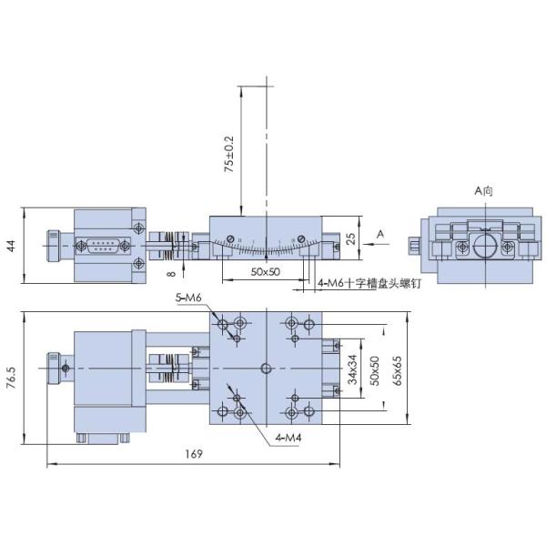 Xy Two Dimensional Combined High Precision Motorized Stage Arc Pendulum