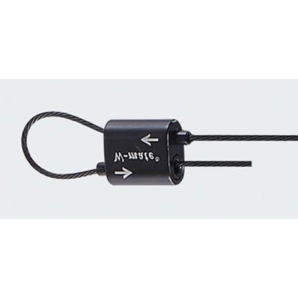 Black Two Way Cable Looping Gripper , Custom Size Adjustable Cable Grippers