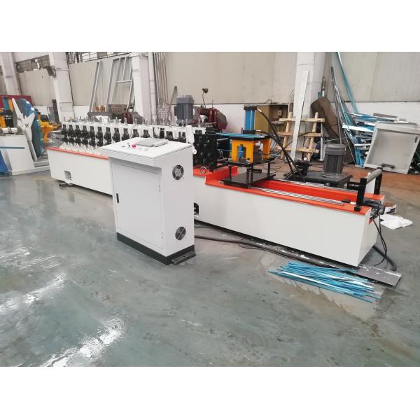 2.0mm Galvanized Steel Rack Roll Forming Machine 30m / Min Speed Upright Mesh Deck