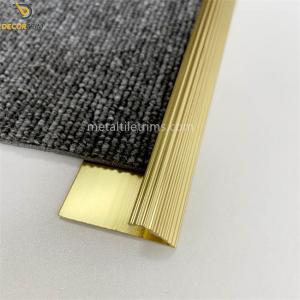 Quality Single Edge Carpet Transition Strip Fluted Curved Shape 8.4mm Size for sale