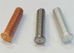 Coppered Steel Threaded Stud Welder Pins 1/4" For Capacitor Discharge Welder
