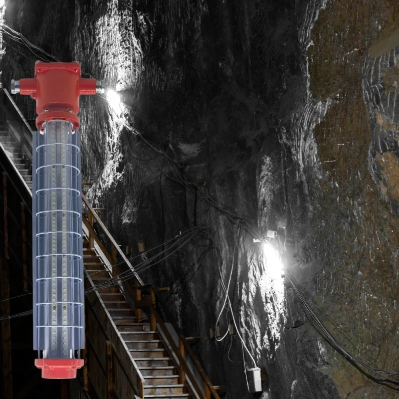LED Explosion Proof Light Atex Certified IK10 Durable Robust Dustproof Gasoline Harsh Environment Mining Tunnel