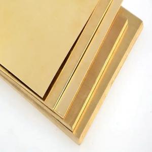 China Customized Brass Earth Copper Sheet Plate 0.8mm 1mm 2mm Thick H62 H65 Brass Sheet on sale