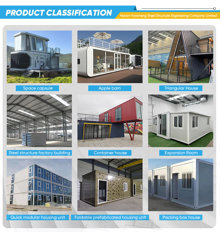 Construction Site Quick Install Foldable Container House Steel Frame Windproof for Worker Dormitory Temporary Office