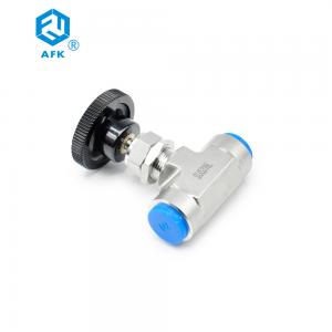 Quality AFK Stainless Steel Female Thread Needle Valve High Pressure 2 Way 3/4in 3000psi for sale