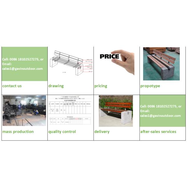 Public Outdoor Metal Benches , 6ft Garden Bench With Sandblasting Zinc Spraying Finish